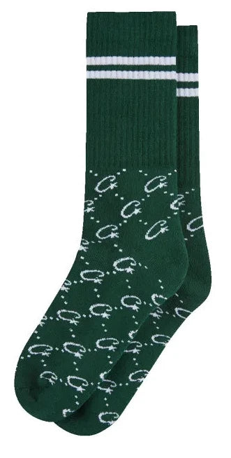 Par de Medias Corteiz Monogram Green