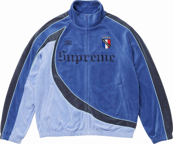 Campera Supreme x Umbro Velour Track Blue