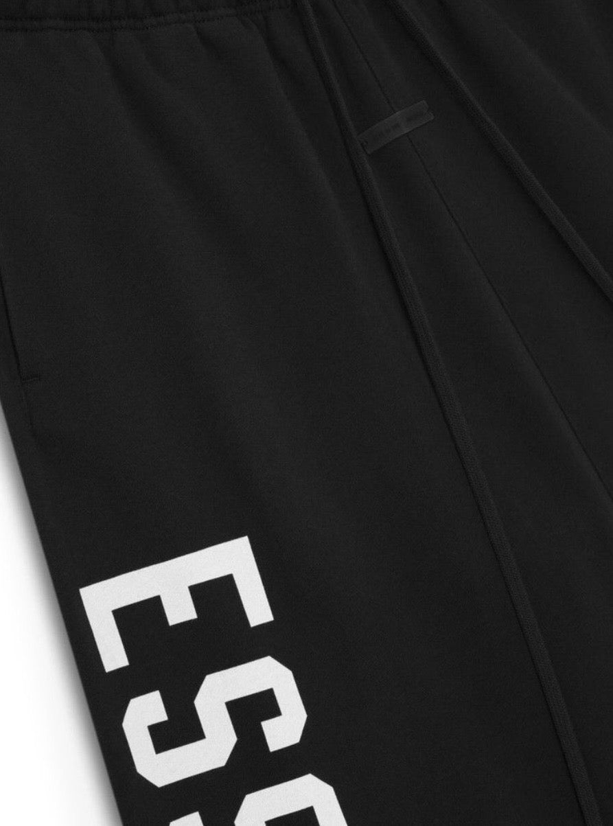 Pantalon Essentials Big Logo Black Fleece Relaxed