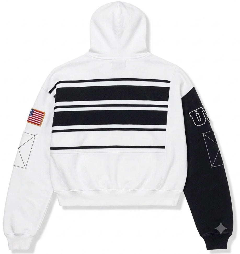 Campera Vale Forever Collage Zip Up Oreo
