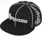 Gorro Supreme x New Era Piping Script Black