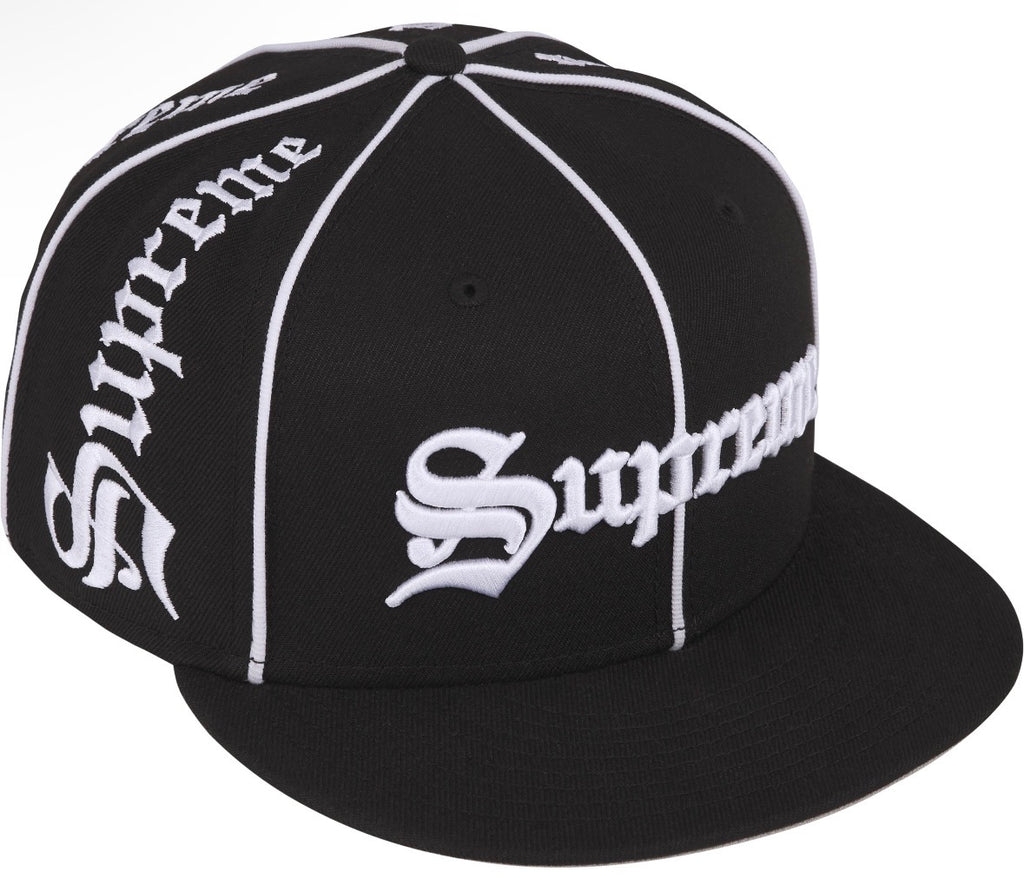 Gorro Supreme x New Era Piping Script Black