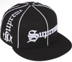 Gorro Supreme x New Era Piping Script Black