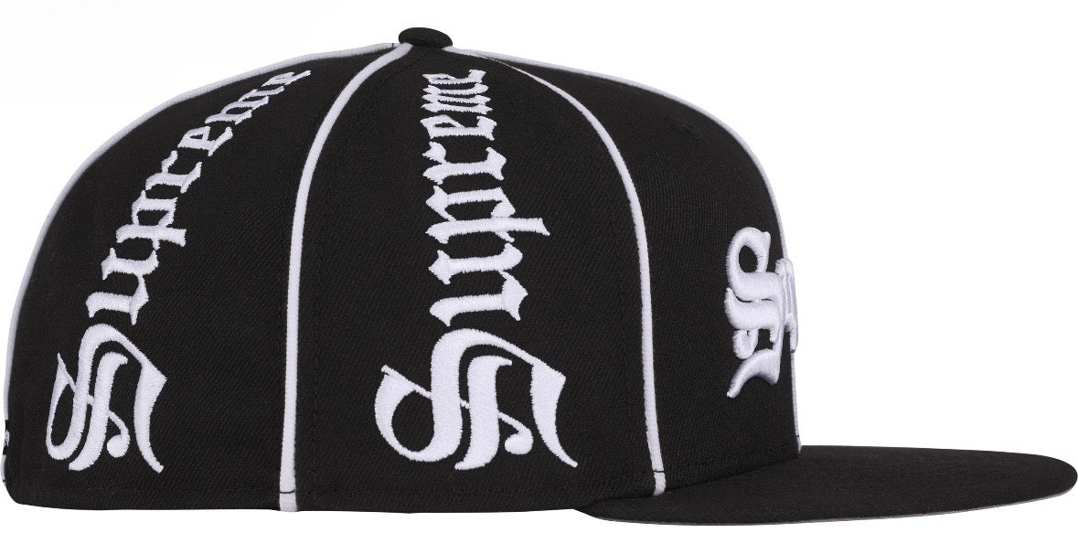 Gorro Supreme x New Era Piping Script Black