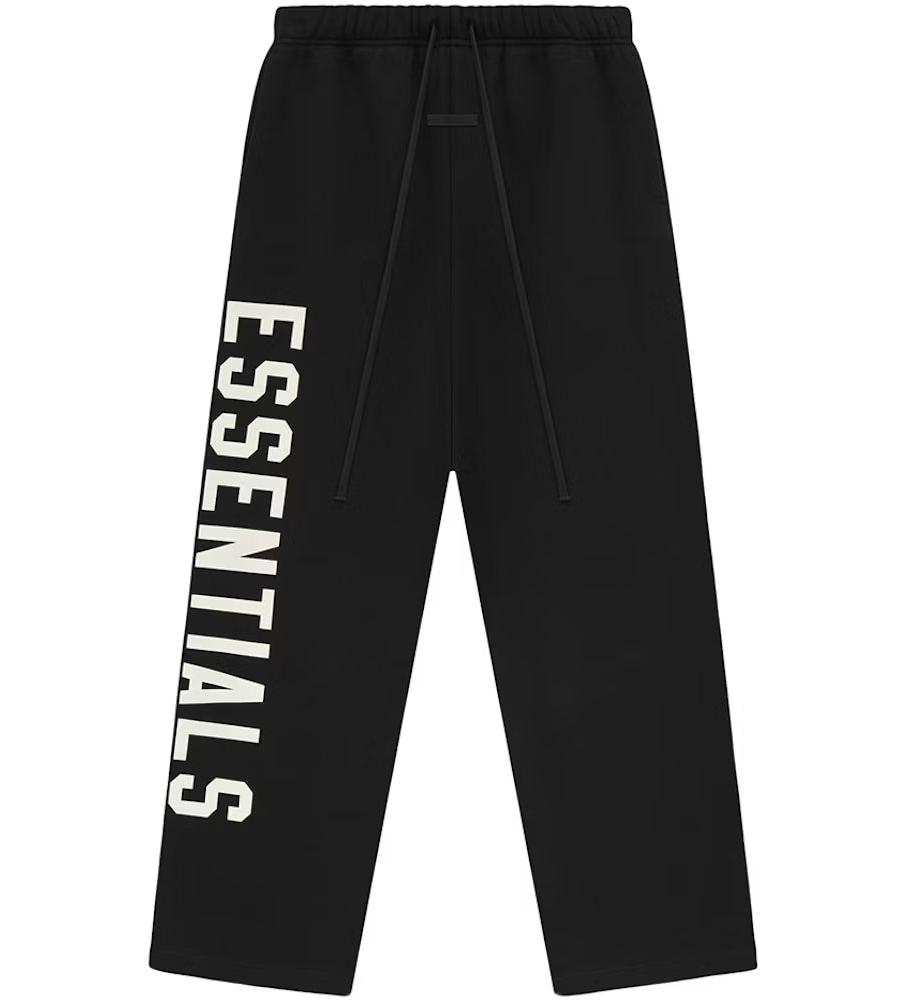 Pantalon Essentials Big Logo Black Fleece Relaxed