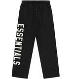 Pantalon Essentials Big Logo Black Fleece Relaxed