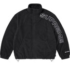 Campera Supreme Spellout Embroidered Polartec Black