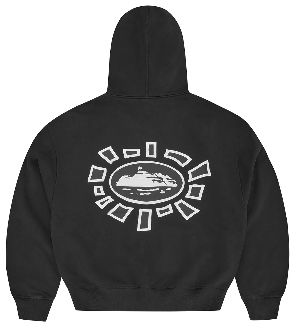 Campera Corteiz Zip Black
