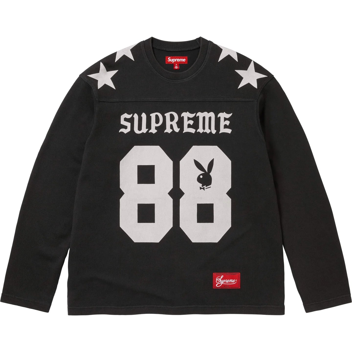 Camiseta Supreme X Playboy Manga Larga Football Black