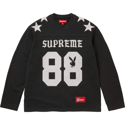 Camiseta Supreme X Playboy Manga Larga Football Black