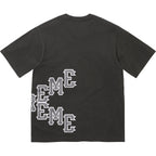 Camiseta Supreme Cracked Spellout S/S Top Washed Black