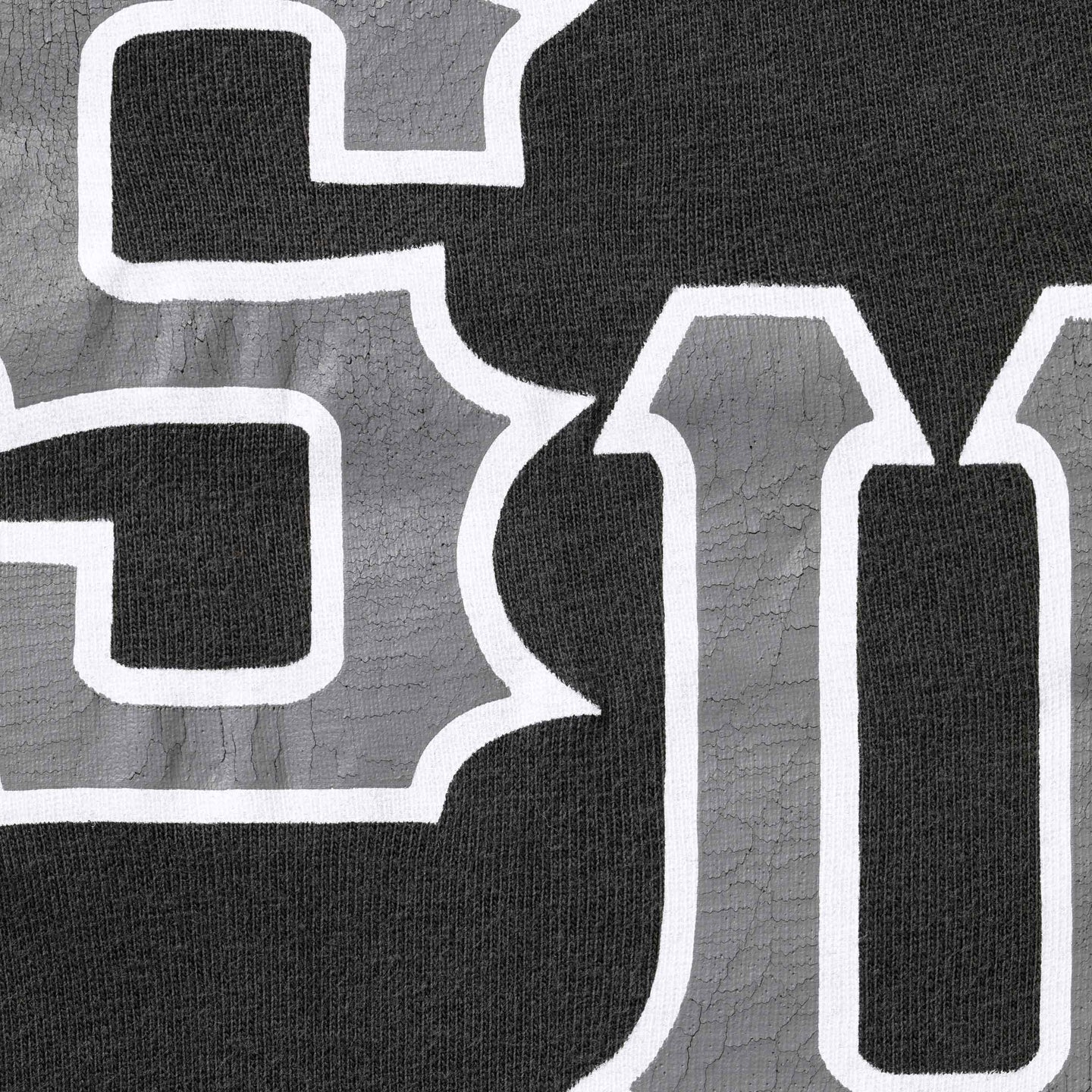 Camiseta Supreme Cracked Spellout S/S Top Washed Black