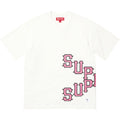 Camiseta Supreme Cracked Spellout S/S Top Washed White