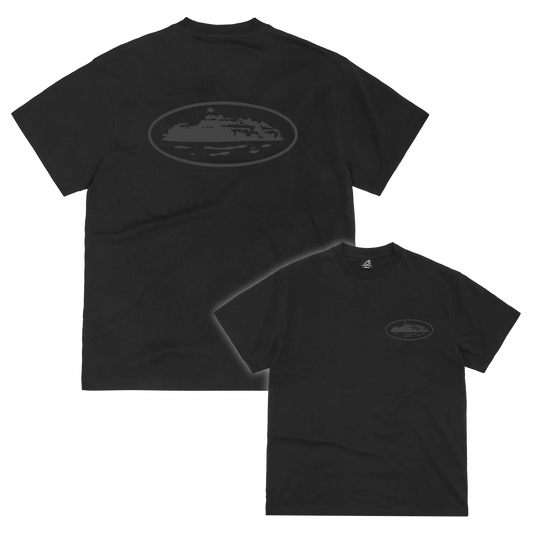 Camiseta Corteiz Island Puff Print Triple Black Reflctive