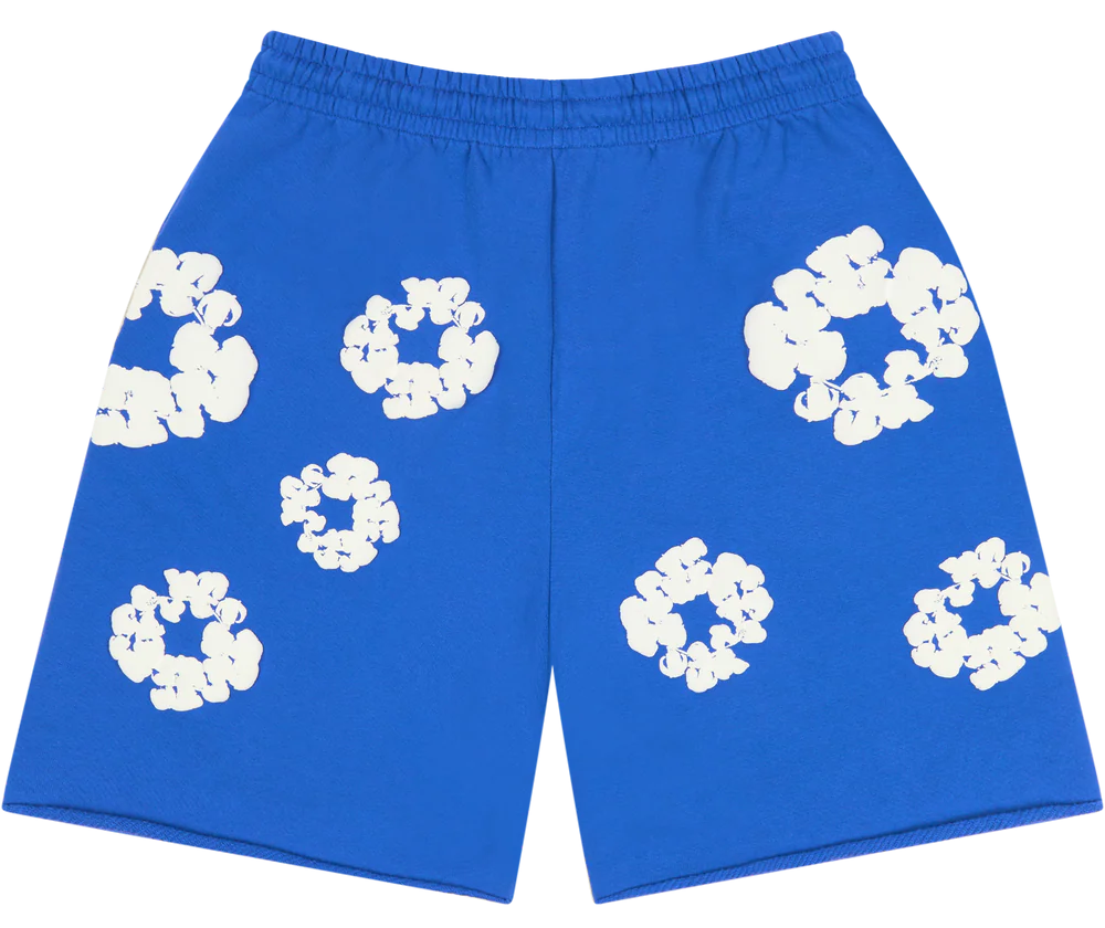 Short Denim Tears Cotton Wreath Blue