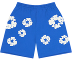 Short Denim Tears Cotton Wreath Blue