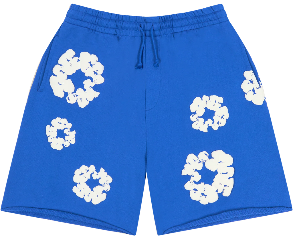 Short Denim Tears Cotton Wreath Blue