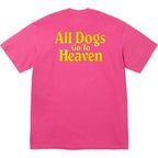 Camiseta Supreme All Dogs Go To Heaven Pink