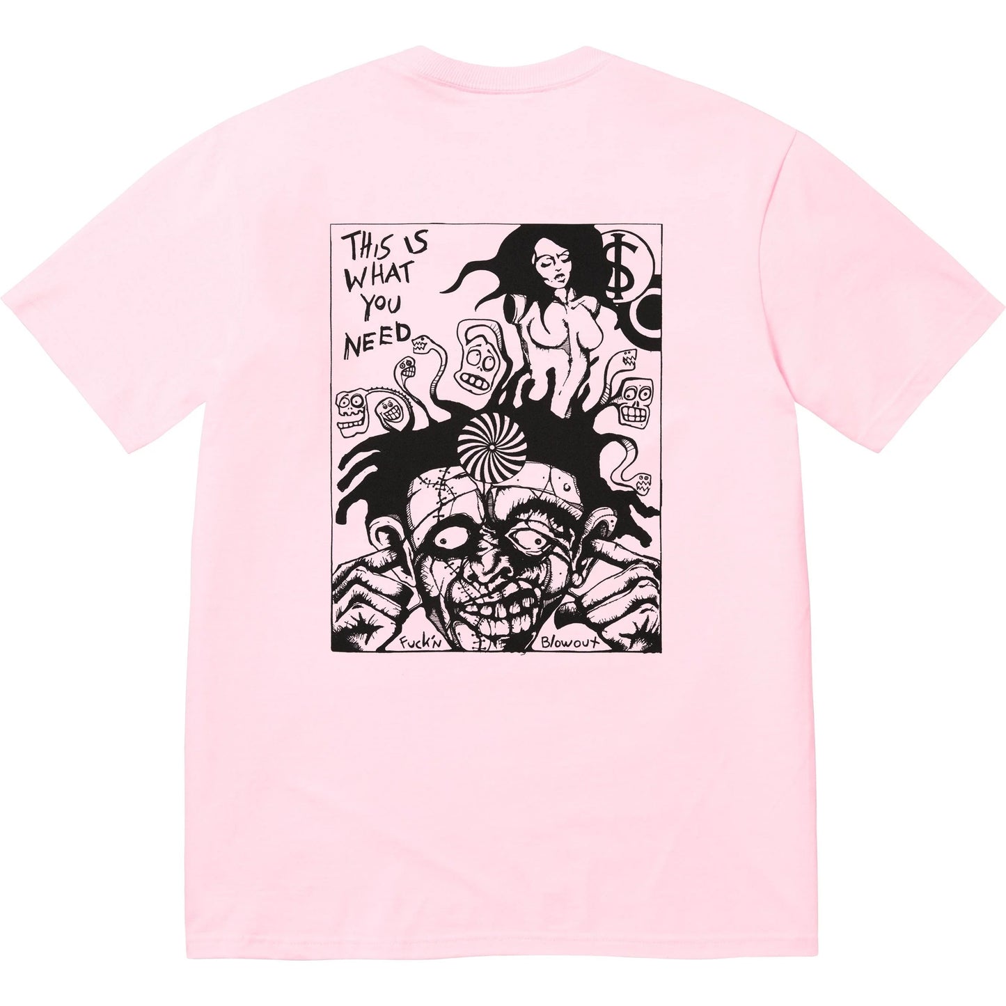 Camiseta Supreme Fuckin Blowout Light Pink