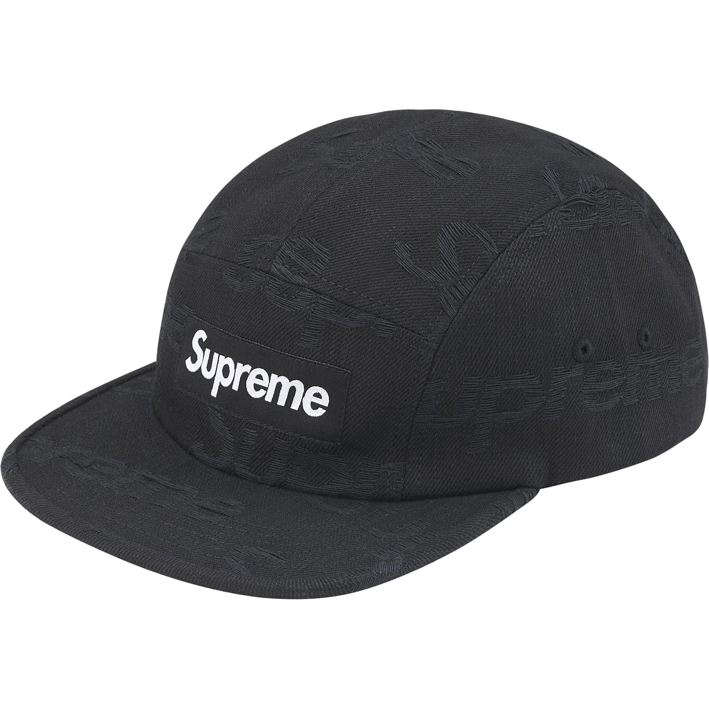 Gorro Supreme Jacquard Logos Denim Camp Black