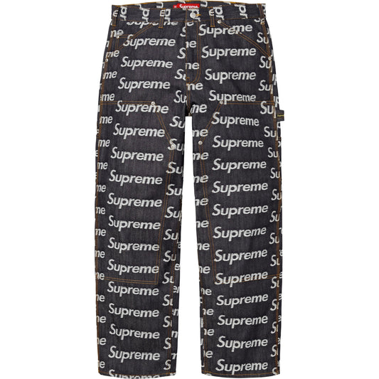 Pantalon Supreme Jacquard Logos Double Knee Denim Painter Jean