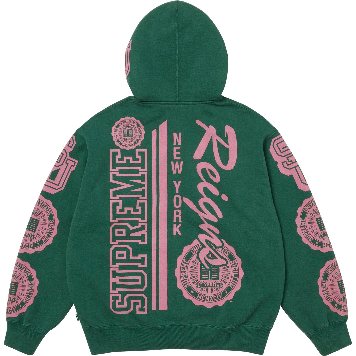 Campera Supreme Knowledge Reigns Zip Up Green