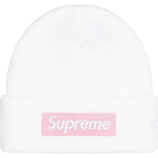 Gorro De Lana Supreme X New Era Box Logo White