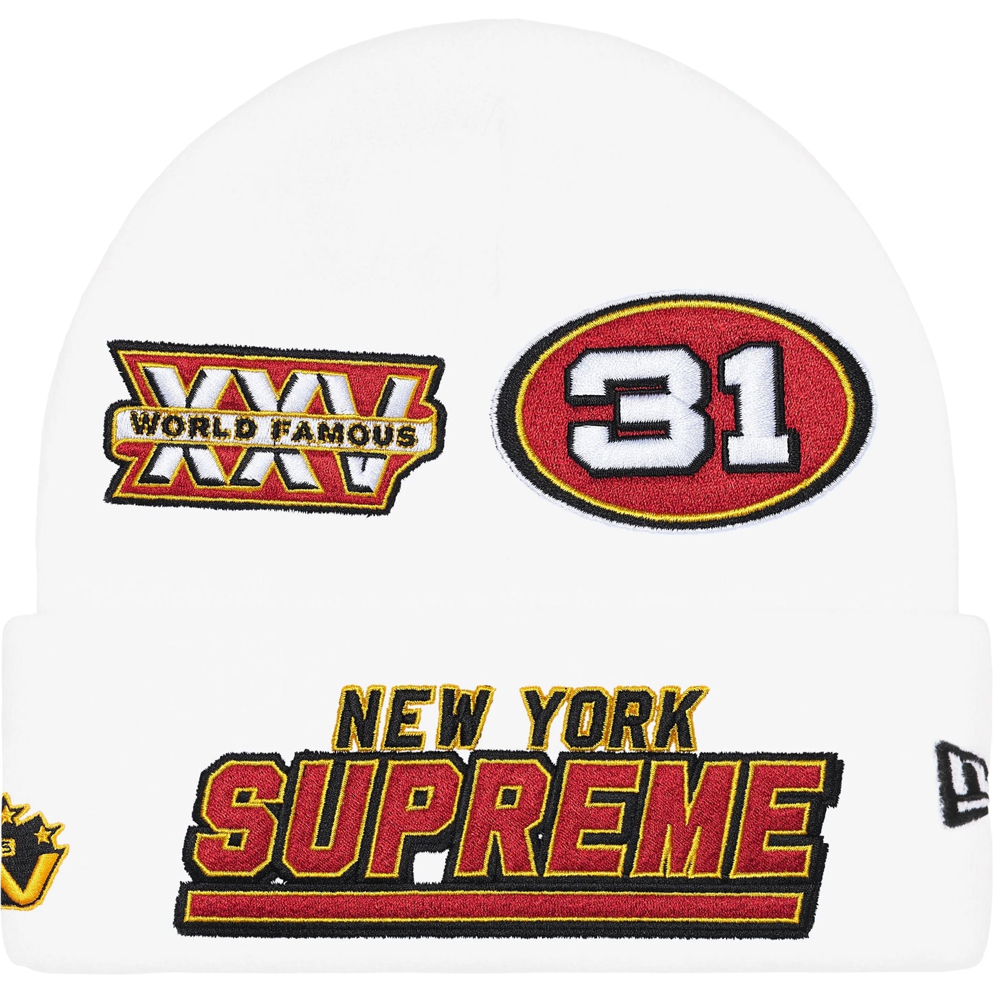 Gorro De Lana Supreme X New Era Football White