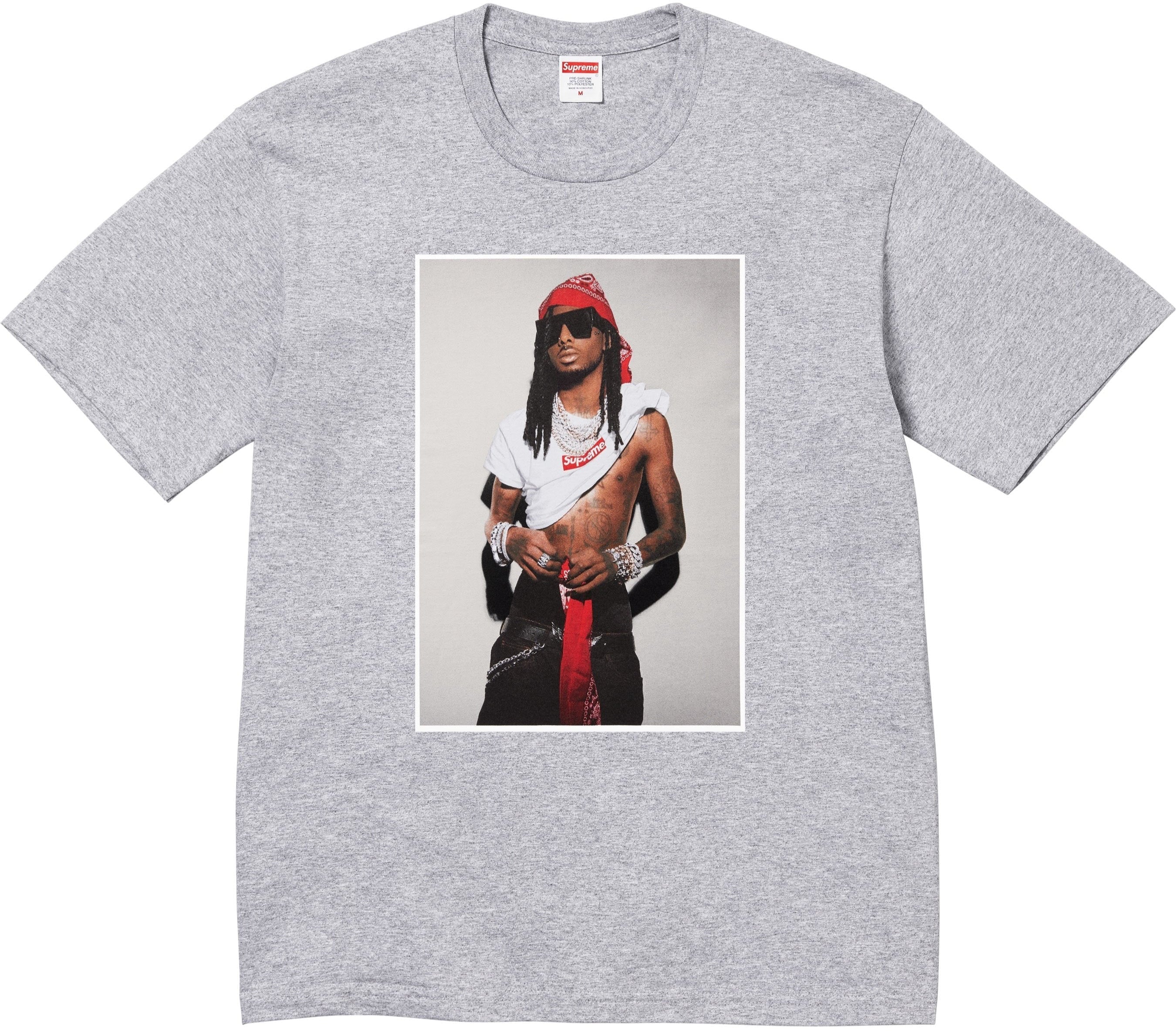 Camiseta Supreme X Playboi Carti Heather Grey