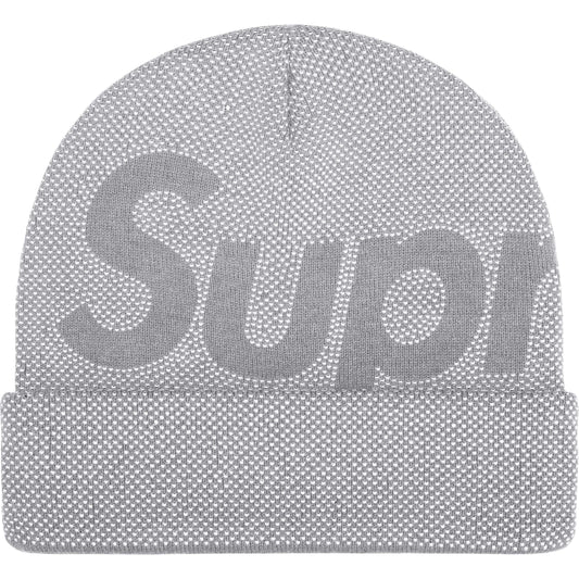 Gorro De Lana Supreme Studded Knockout Big Logo Grey