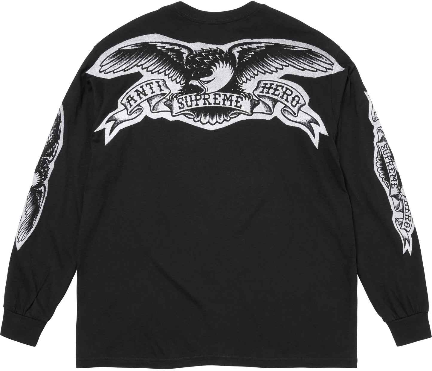 Camiseta Supreme X ANTIHERO Eagle Manga Larga Black