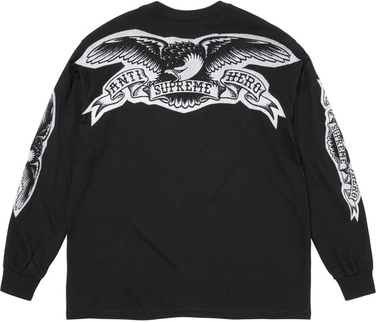 Camiseta Supreme X ANTIHERO Eagle Manga Larga Black