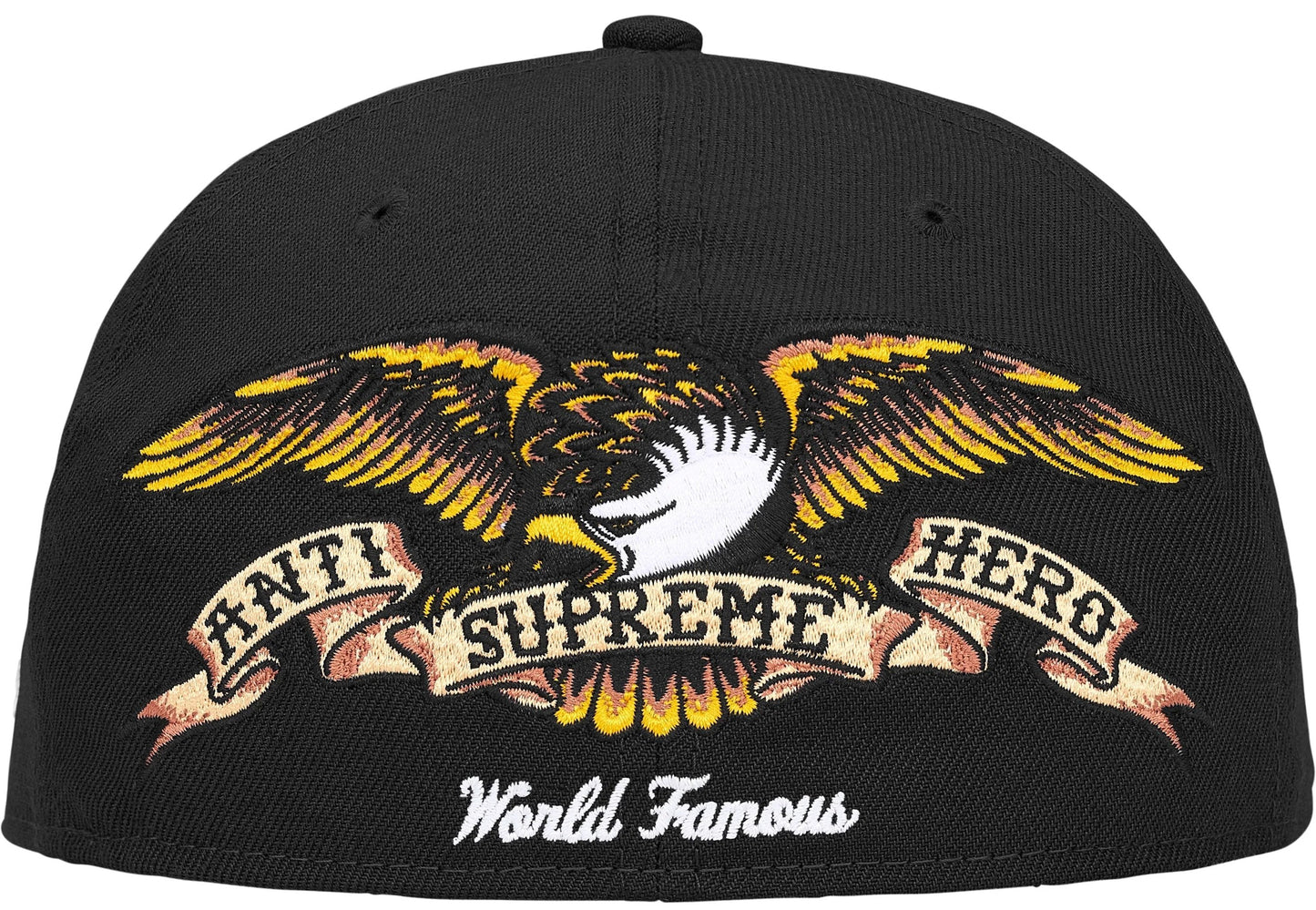 Gorro Supreme x New Era x ANTIHERO Black