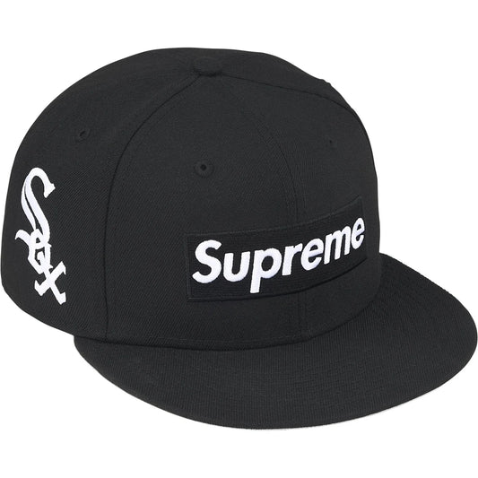 Gorro Supreme x New Era MLB Teams Box Logo White Sox Black