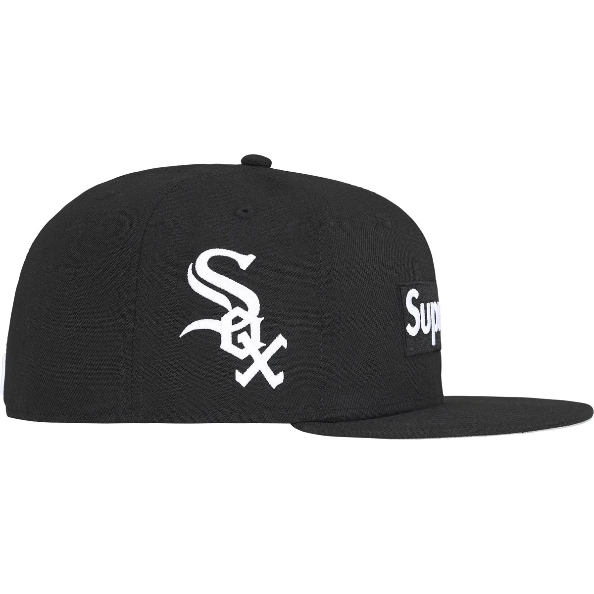 Gorro Supreme x New Era MLB Teams Box Logo White Sox Black