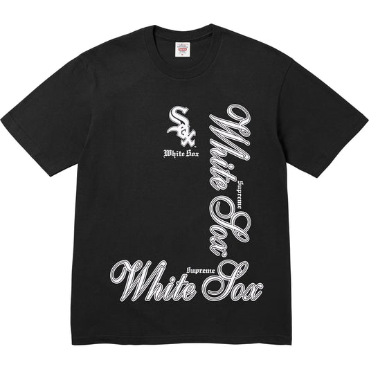 Camiseta Supreme X MLB Teams White Sox Black