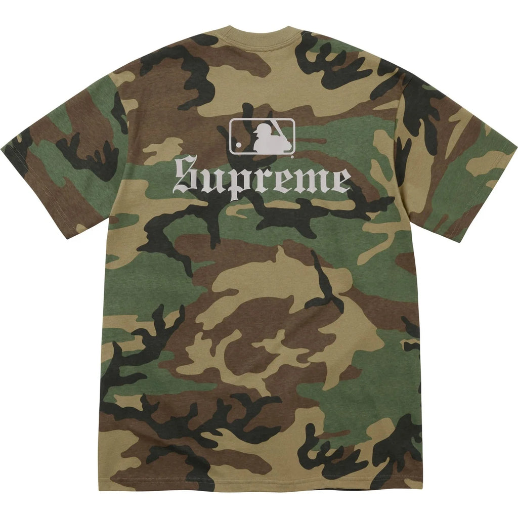 Camiseta Supreme X MLB Teams White Sox Woodland Camo