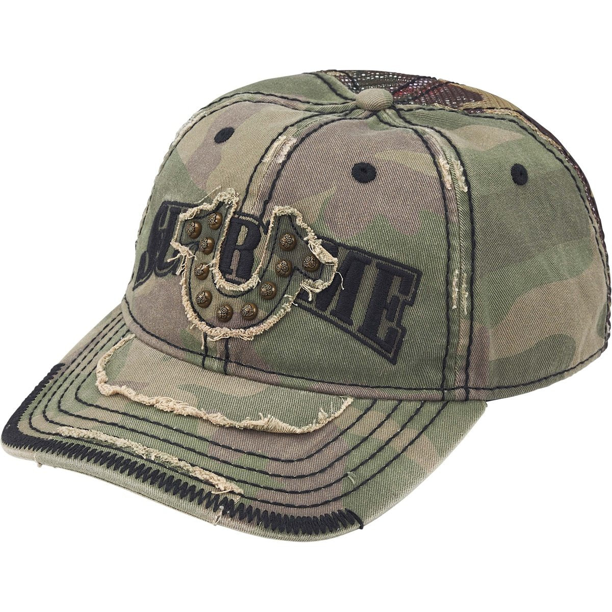 Gorro Supreme X True Religion Mesh Back 6-Panel Camo