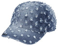 Gorro Supreme Rhinstone Denim 6 Panel Washed Indigo