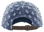 Gorro Supreme Rhinstone Denim 6 Panel Washed Indigo