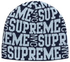 Gorro De Lana Supreme Reversible Camo Beanie Blue