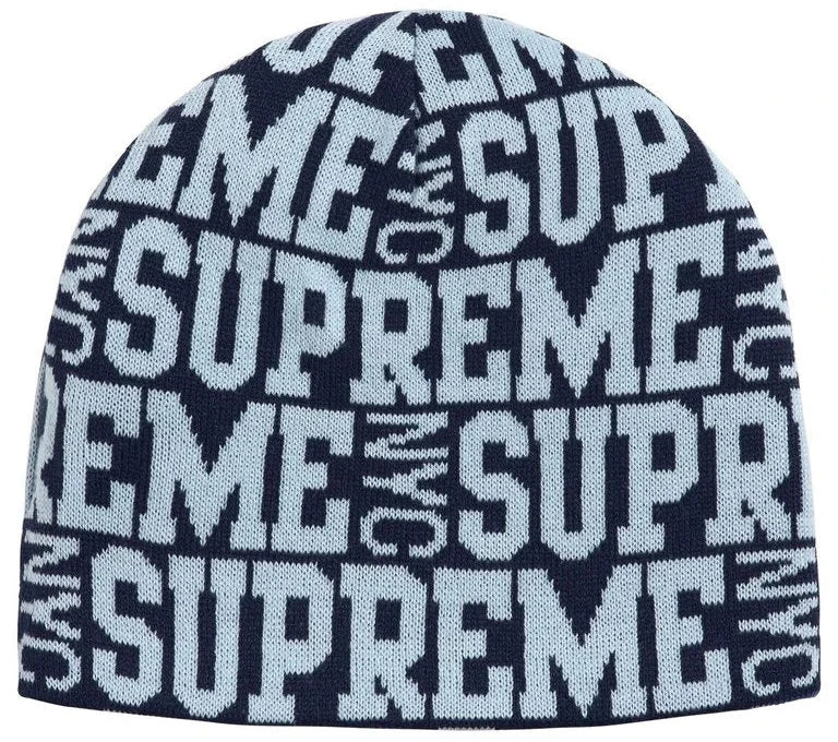 Gorro De Lana Supreme Reversible Camo Beanie Blue