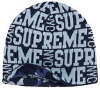 Gorro De Lana Supreme Reversible Camo Beanie Blue
