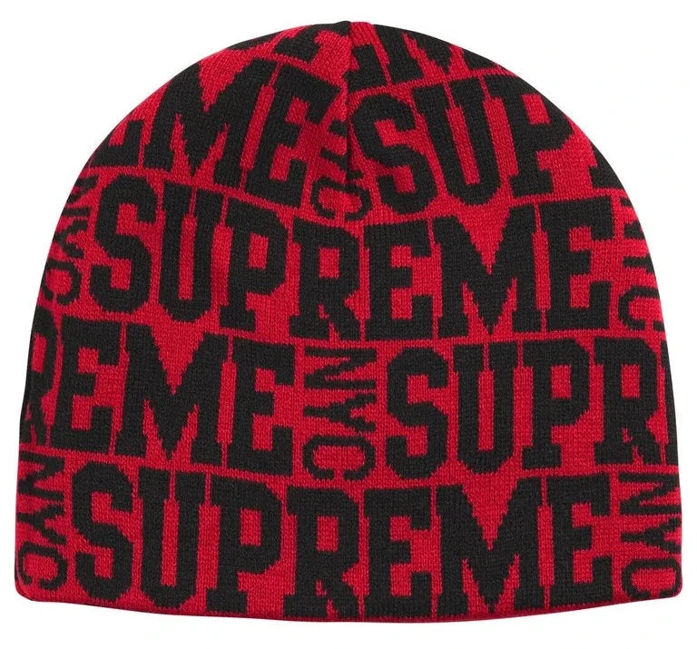 Gorro De Lana Supreme Reversible Camo Beanie Red