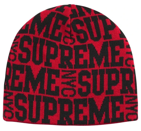 Gorro De Lana Supreme Reversible Camo Beanie Red