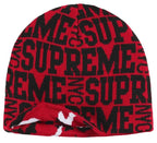 Gorro De Lana Supreme Reversible Camo Beanie Red