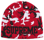 Gorro De Lana Supreme Reversible Camo Beanie Red