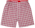 Boxer Supreme Hanes Plaid Pink