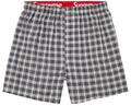 Boxer Supreme Hanes Plaid Grey
