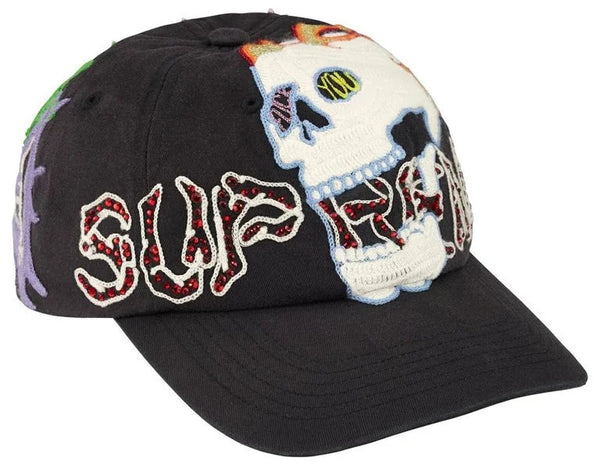 Gorro Supreme Masato Skull 6 Panel Black